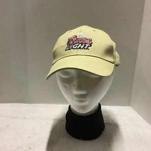 COORS LIGHT Beer Brewery Hat Cap Tan One Size NWOT